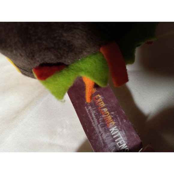 NWOT Exploding Kittens Taco Cat Plushie 8x4" 2018 Soft Stuffed Animal Cute - Picture 2 of 4